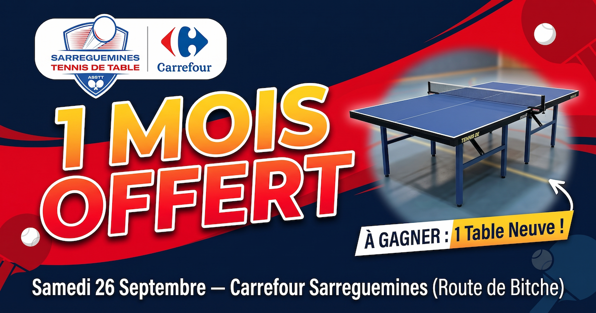 Affiche Animation Carrefour ASSTT Sarreguemines