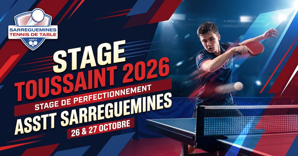 Affiche Stage de Perfectionnement Toussaint 2026